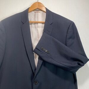 Brooks Brothers Red Fleece Navy Blue Wool Blazer Marzotto Italian Fabric‎ 44R